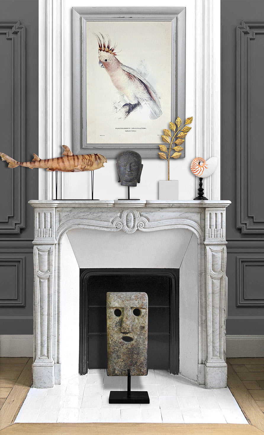 Кабинета министров Royal Palace Art достопримечательностей, чтобы украсить камин